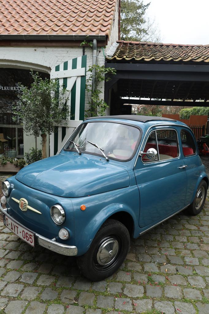 Fiat 500 oldtimer 1969, Autos, Oldtimers & Ancêtres, Particulier, Fiat, Essence, 3 portes, Boîte manuelle, Bleu, Autres couleurs