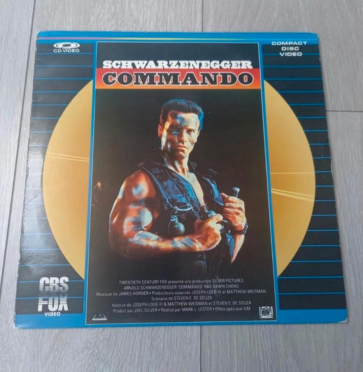 Laserdisc PAL Commando Schwarzenegger, CD & DVD, DVD | Aventure, Utilisé, Enlèvement