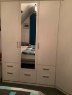 Kleerkast met 3 deuren met spiegel en hoekkast met 2 deuren, Huis en Inrichting, Kasten | Kleerkasten, Ophalen, Gebruikt