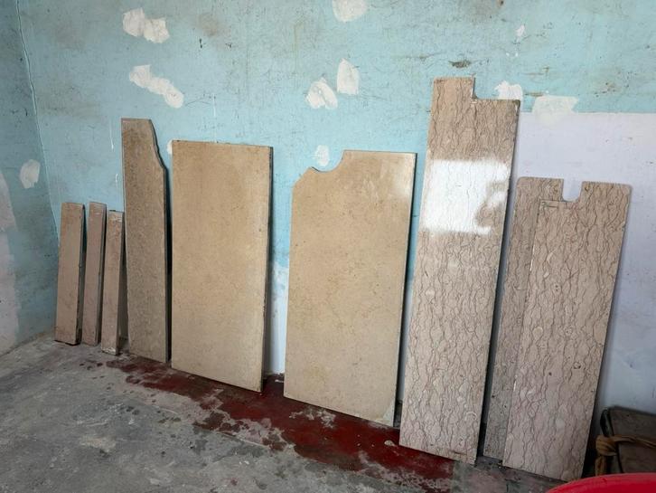 Vensterbanktabletten marmer, Doe-het-zelf en Bouw, Overige Doe-Het-Zelf en Bouw, Gebruikt, Ophalen