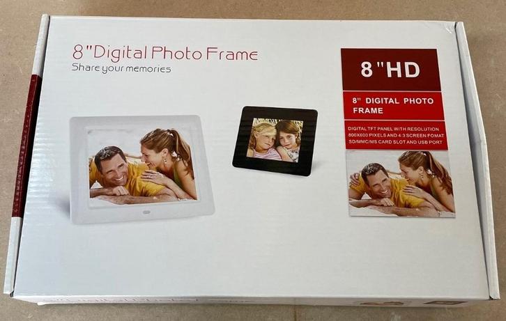 Cadre photo numérique de 8 pouces, TV, Hi-fi & Vidéo, Photo | Cadres photo, Comme neuf, Enlèvement