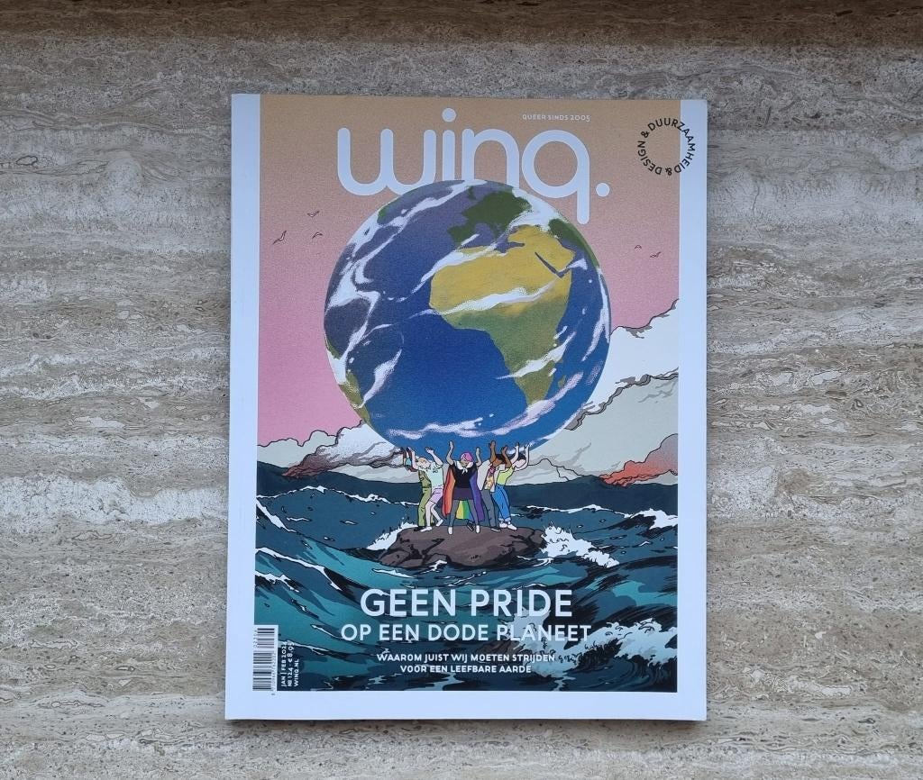 Queer / Gay magazine Winq, Geen pride op dode planeet, 124, Ophalen of Verzenden, Nieuw