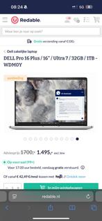 Nieuwe dell pro 16 plus 512gb 32 ram, Ophalen, Nieuw, 32 GB