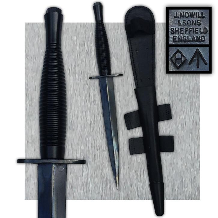 🚨1940-70 DAGUE PARA COMMANDO J.NOWILL & SONS SHEFFIELD, Collections, Objets militaires | Général, Armée de l'air, Enlèvement ou Envoi