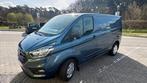 Ford Transit Custom - 2021 - 62000 km, Auto's, Stof, Blauw, 96 kW, Diesel