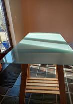 Table en verre Ikea - bureau avec tréteaux en bois, Enlèvement