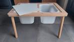 Flisat kindertafel met 2 grote Trofast opbergbakken (Ikea), Ophalen, Gebruikt, Tafel(s)
