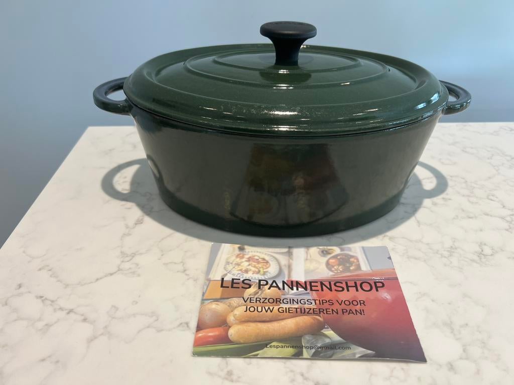 Vintage Nomar (Staub) braadpan 29 cm in heel goede staat, Gietijzer, Ophalen of Verzenden, Zo goed als nieuw, Keramische plaat