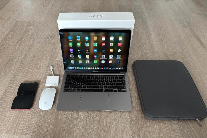 MacBook Air (2020) + alle accesoires, Computers en Software, Apple Macbooks, Zo goed als nieuw, MacBook, Ophalen of Verzenden