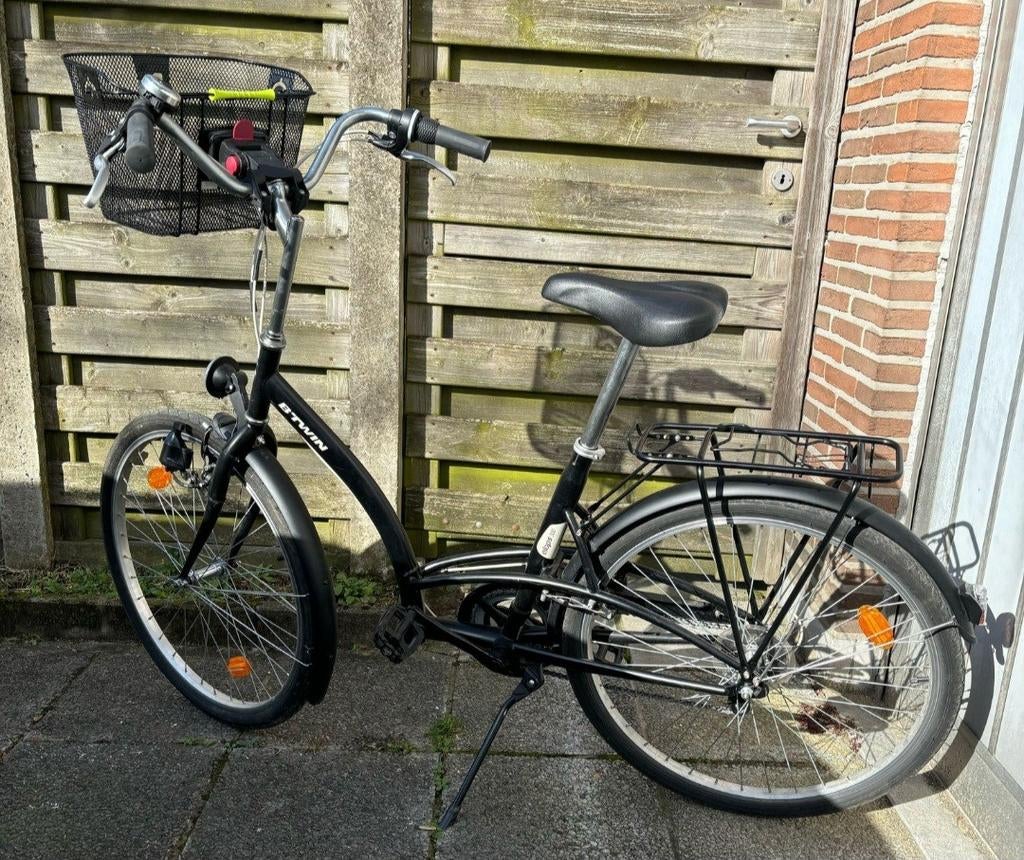 Zwarte Dames fiets, Vélos & Vélomoteurs, Vélos | Vélos pliables, Enlèvement, Femmes, Vitesses