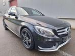 Mercedes-Benz C 160 T 9G-TRONIC ///AMG Pack Leder/LED/Camera, Auto's, Automaat, Gebruikt, Zwart, 1595 cc