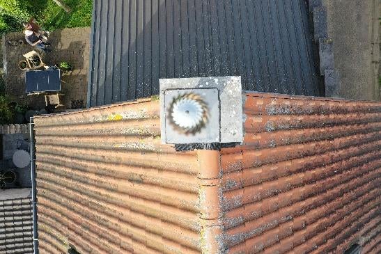 schouwmolen inox, Ophalen, Gebruikt