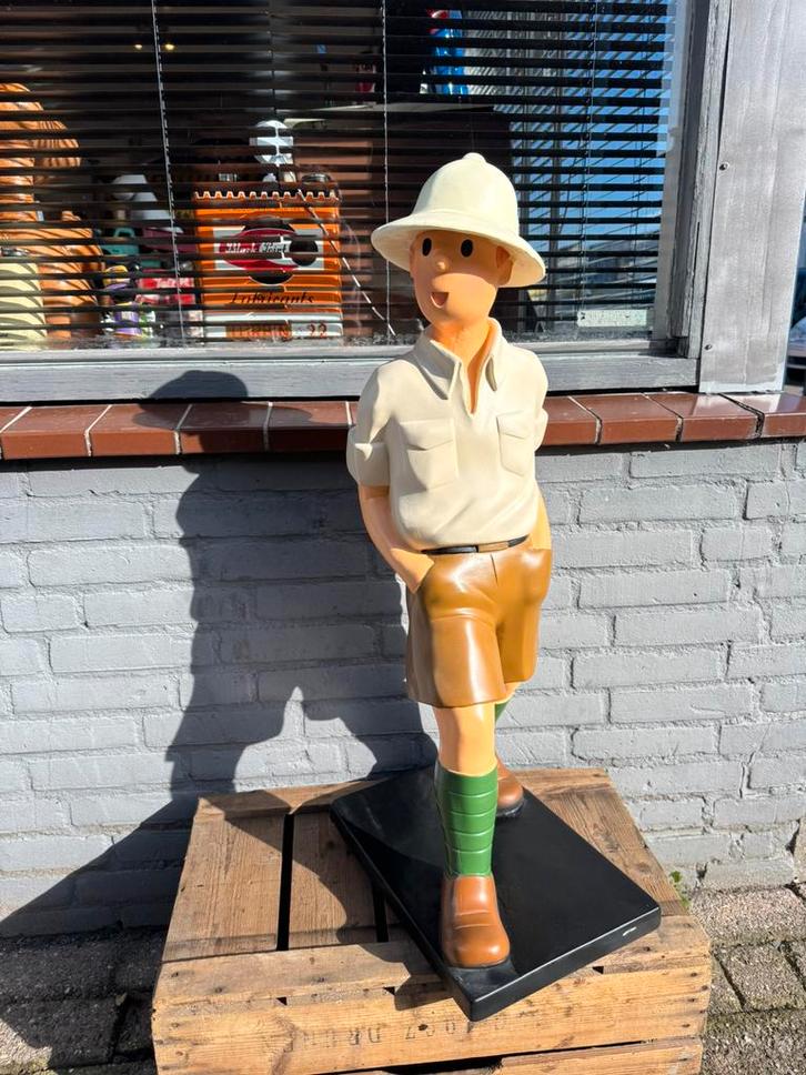 Kuifje in Congo beeld, Verzamelen, Beelden en Beeldjes, Gebruikt, Mens, Ophalen