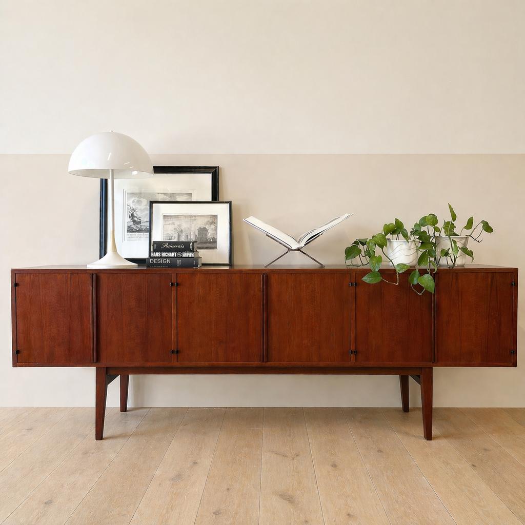 Buffet vintage XL, buffet en teck, Maison & Meubles, Enlèvement ou Envoi