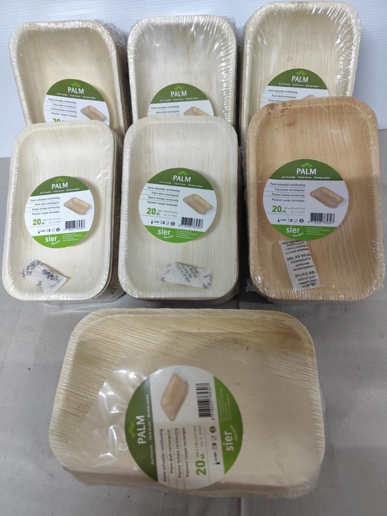 Rechthoekige schaaltjes voor o.a.hapjes. 200x125xh17mm, Ophalen