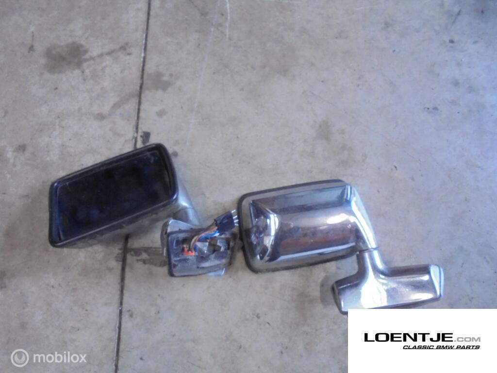 set chromen elektrische spiegels BMW e3 e9 e21 e12, Autos : Pièces & Accessoires, Rétroviseurs, BMW, Utilisé, Enlèvement ou Envoi
