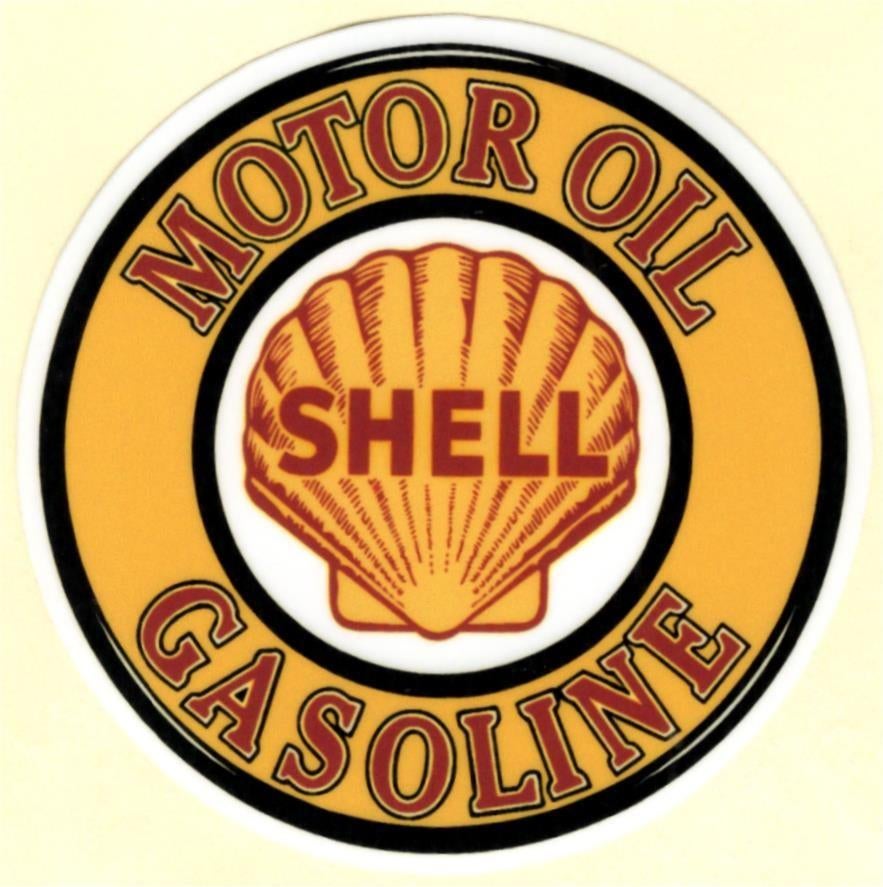 Shell Motor Oil Gasoline sticker #28, Verzenden
