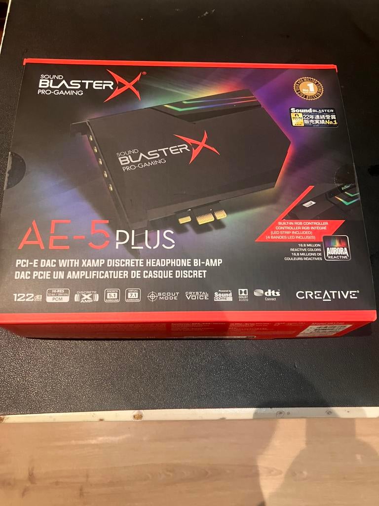 Creative Labs Sound BlasterX AE-5 Plus, Computers en Software, Geluidskaarten, Ophalen, Creative Labs