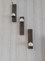 Mooie houten hangende kaarsen houders , 30 cm lang, Ophalen