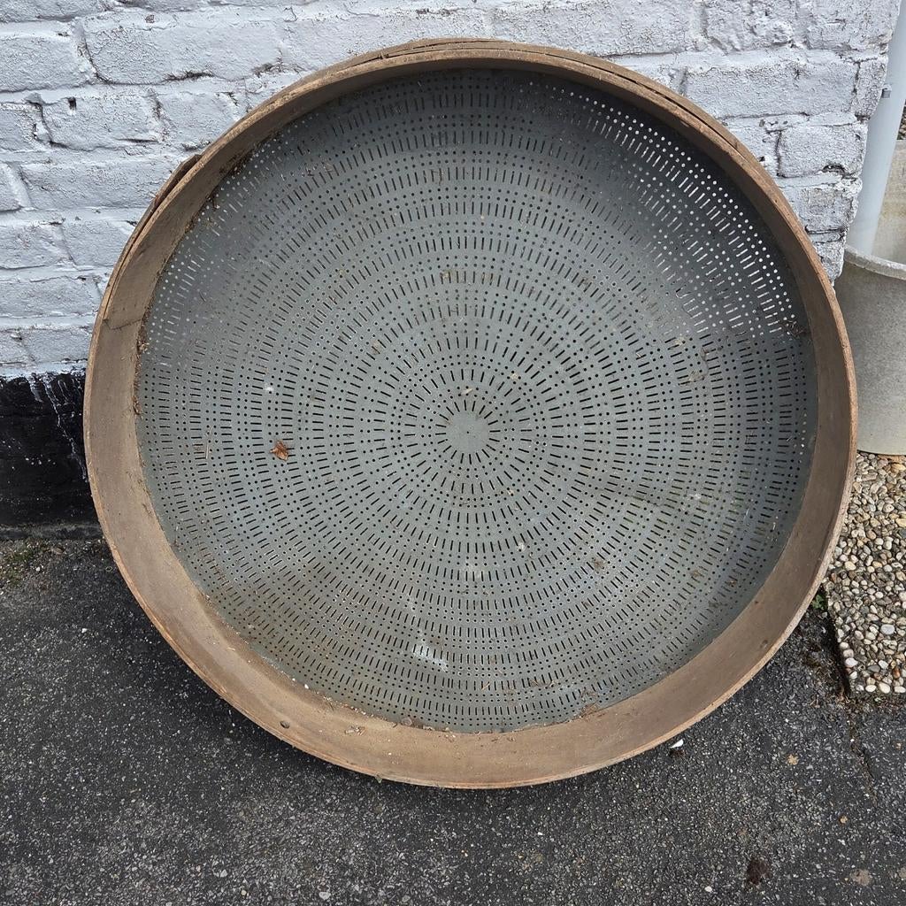 Crivelo of boerenzeef, Ophalen, Gebruikt, Rond, Hout