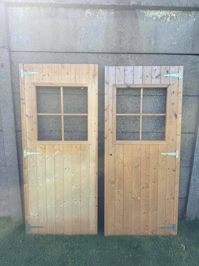 Deuren voor tuinhuis (ongebruikt), Tuin en Terras, Tuinhuizen, Ophalen, Zo goed als nieuw, Tuinhuis