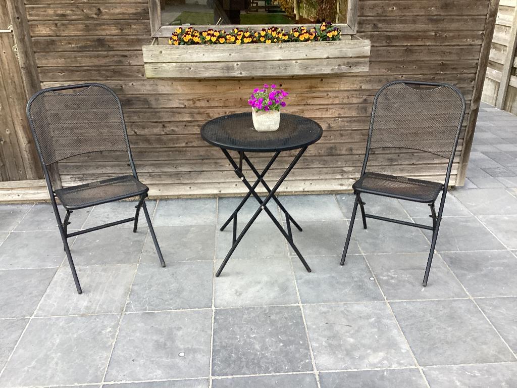 Tuinmeubelen, Tuin en Terras, Tuinsets en Loungesets, Overige materialen, Gebruikt, Bijzettafel, Tuinset