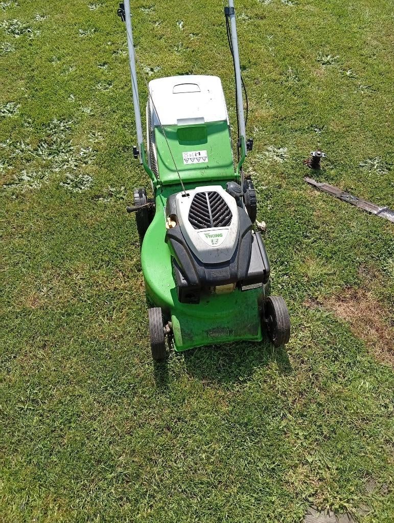 Tondeuse Viking à réparer, Jardin & Terrasse, Tondeuses à gazon, Viking, Tondeuses à gazon à essence, Utilisé, Bac de ramassage