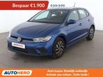 Volkswagen Polo 1.0 TSI Life (bj 2022), Auto's, Voorwielaandrijving, Stof, Gebruikt, Blauw
