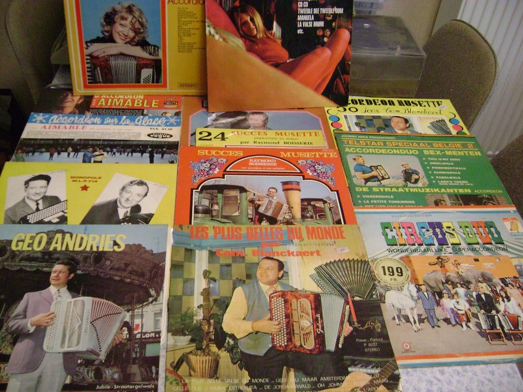 LP's accordeon instrumentaal, Cd's en Dvd's, Vinyl | Pop, Gebruikt, 1970 - 1979, 12 inch, Ophalen