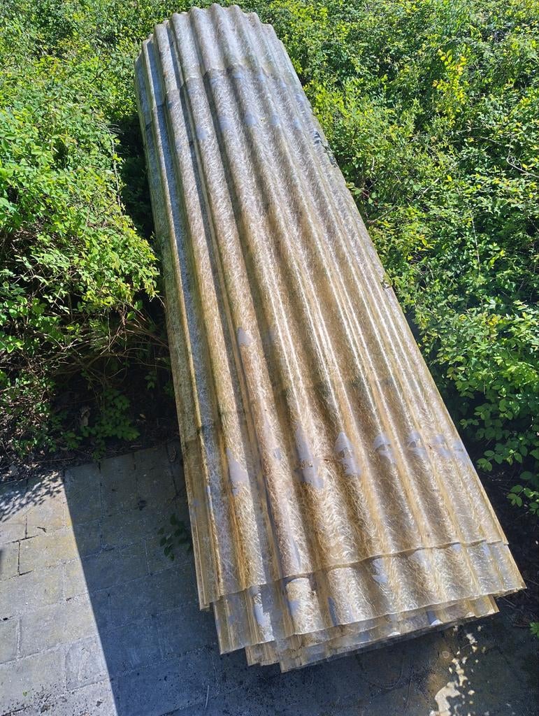 Plastic golfplaat 30 m2, Doe-het-zelf en Bouw, Dakpannen en Dakbedekking, Ophalen, Golfplaat