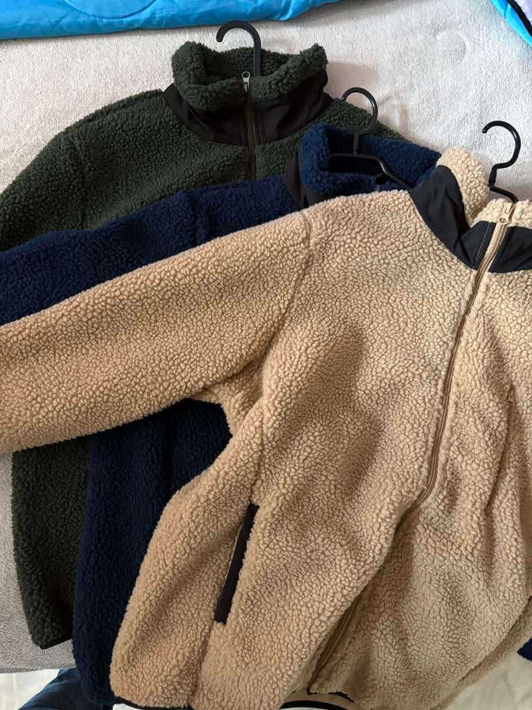 Set van 3 dikke truien met rits, Vêtements | Hommes, Vestes | Hiver, Enlèvement, Comme neuf, Taille 56/58 (XL)