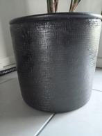 2x Bloempotten ancora zwart industrieel, Tuin en Terras, Ophalen