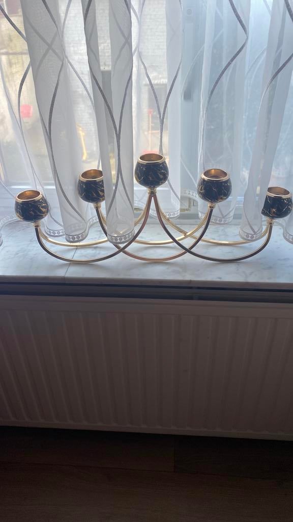 Porte-bougies pour 5 bougies, Enlèvement, Utilisé, Verre