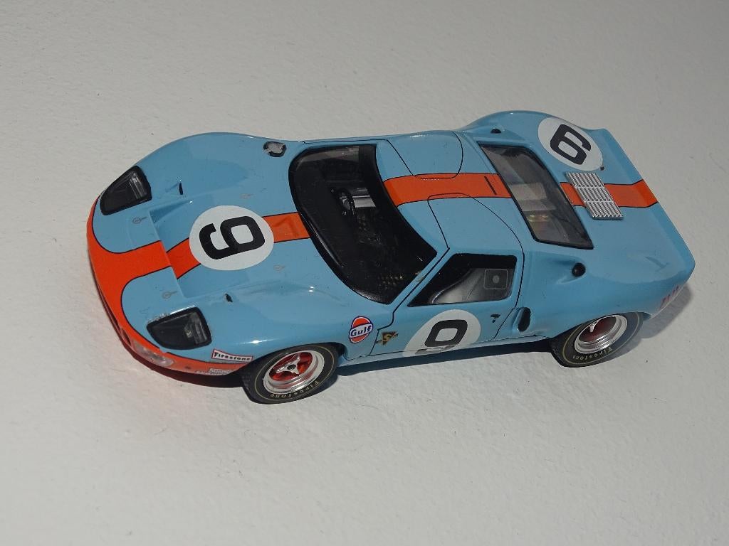 Ford GT40 Le Mans 1968 Gulf Ixo 1/43, Ophalen of Verzenden, Gebruikt, Auto, Overige merken