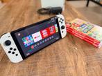 Nintendo Switch OLED + 3 games + extra – Zeer goede staat, Enlèvement, Comme neuf