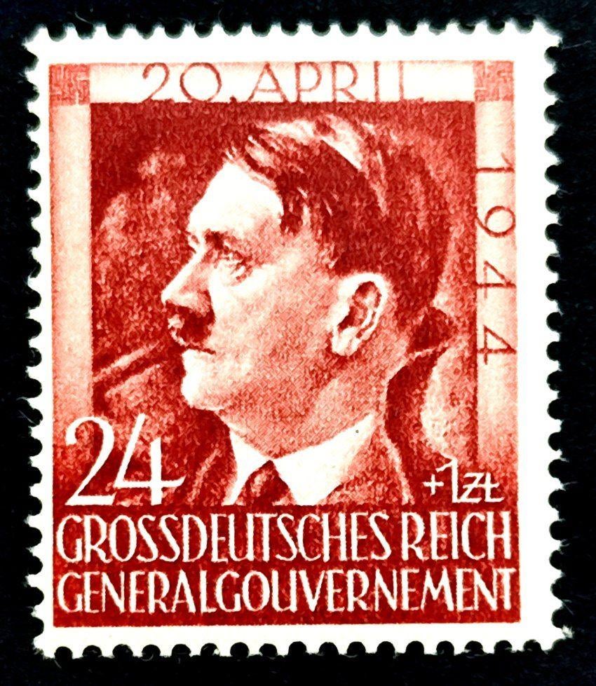 Gen.Gouv.: 55ste verjaardag A.Hitler 1944 POSTFRIS, Ophalen of Verzenden, Overige periodes, Postfris