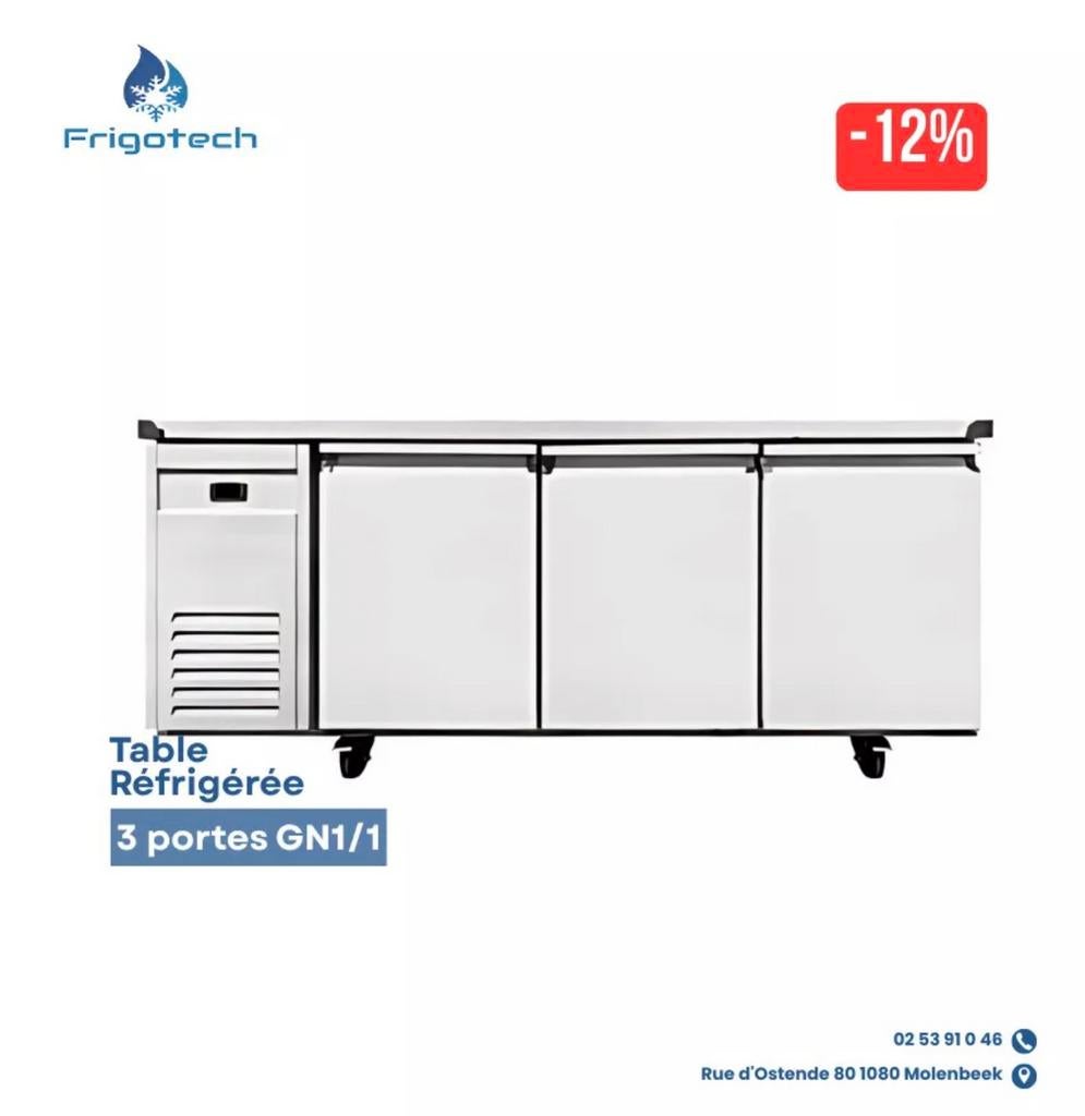 Frigo table 3 portes, Zakelijke goederen, Ophalen of Verzenden