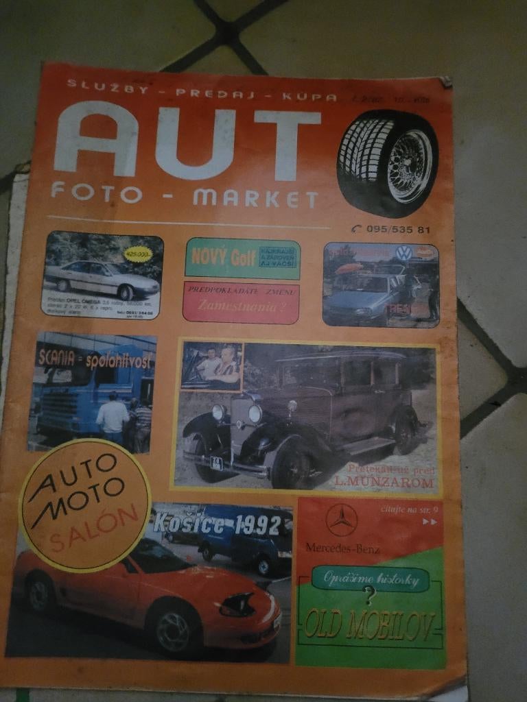 Revue Auto Foto-Market 1992 - Spécial Salon Košice - Rare, Enlèvement, Utilisé, Mercedes