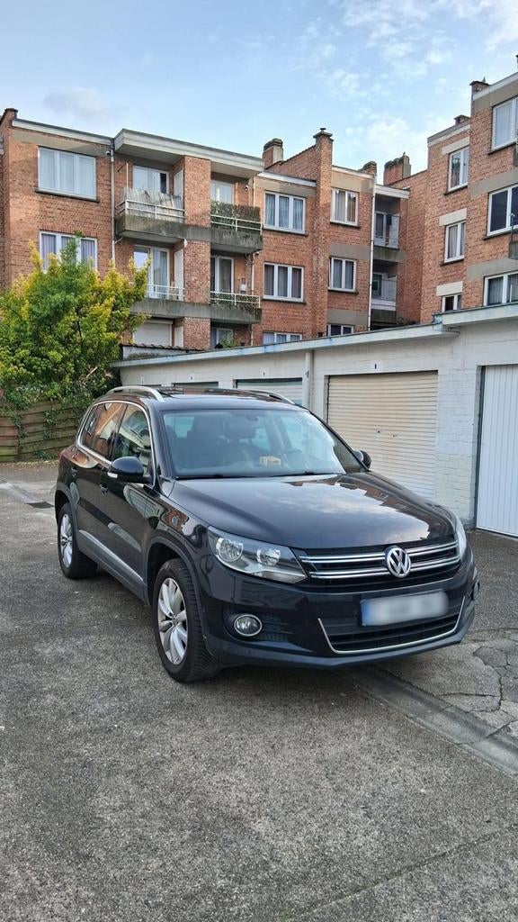 VW Tiguan Sport Style 2L TDI, Open dak, Zwart, Zwart, Leder