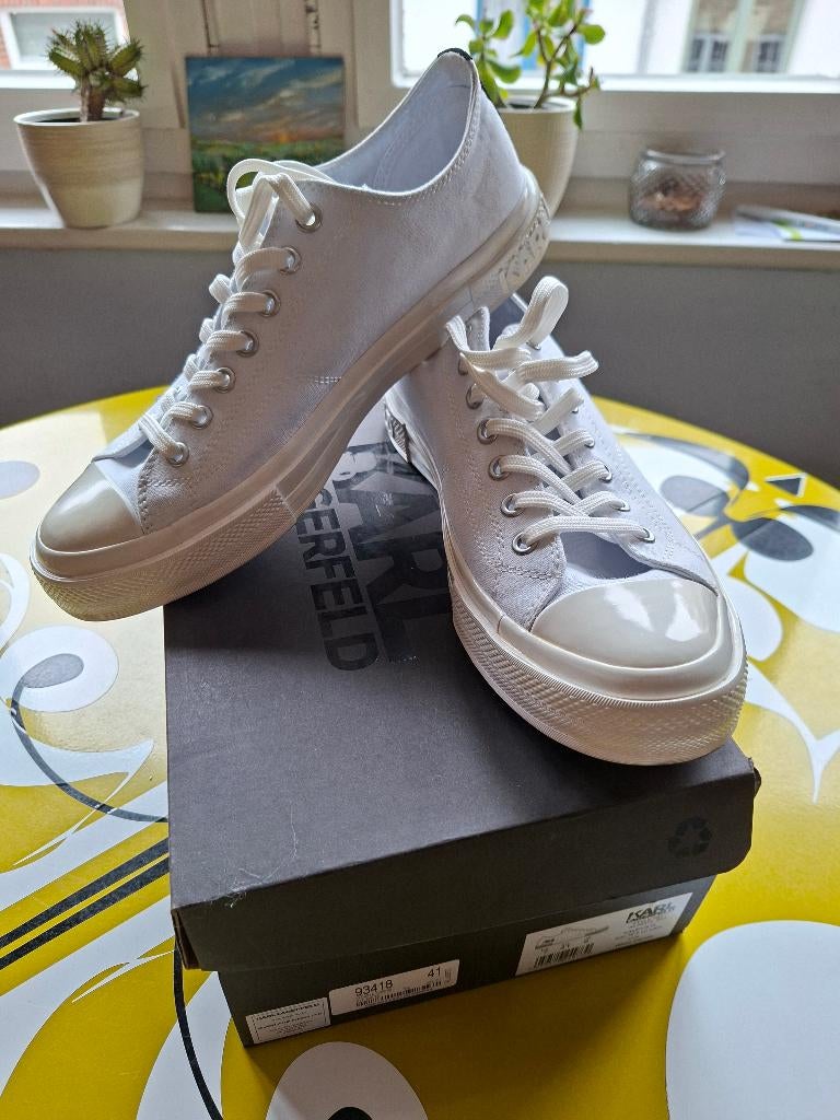 Sneakers Karl Lagerfeld maat 42, Kleding | Heren, Schoenen, Wit, Ophalen of Verzenden, Zo goed als nieuw, Sneakers