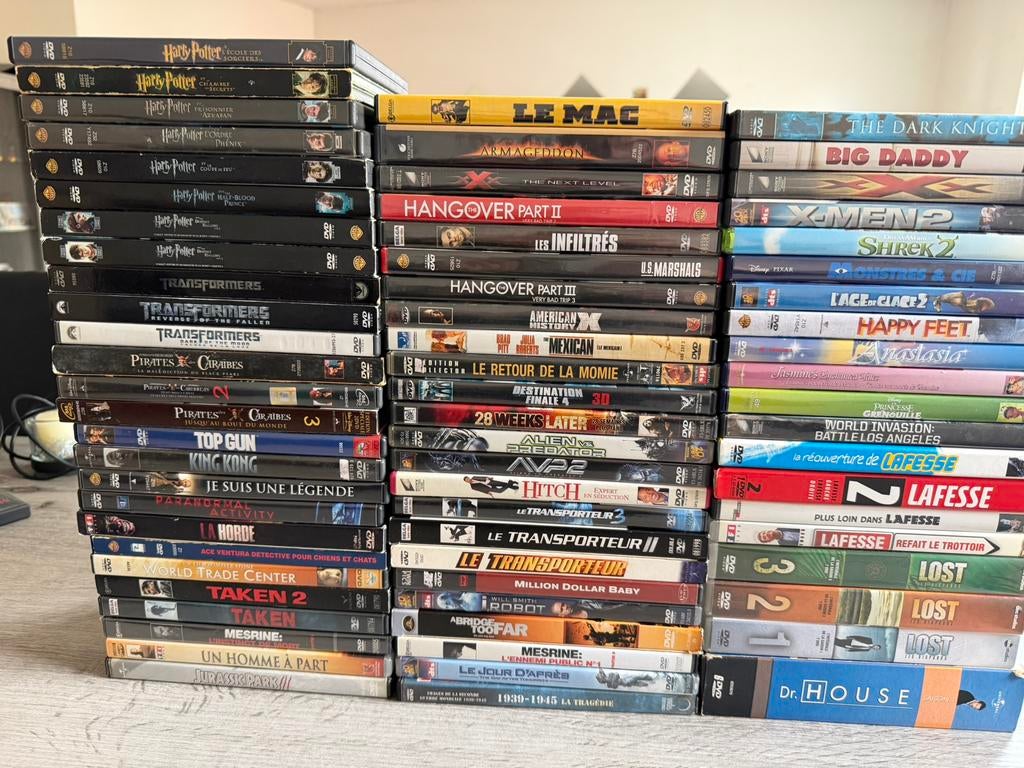 Plusieurs dvd en tout genre, Enlèvement, Comme neuf, Coffret