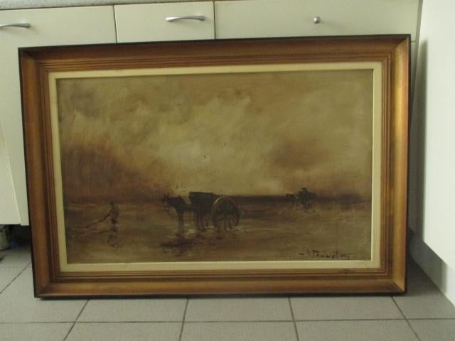 H.J.Pauwels - groot schilderij, Antiek en Kunst, Kunst | Schilderijen | Klassiek, Ophalen