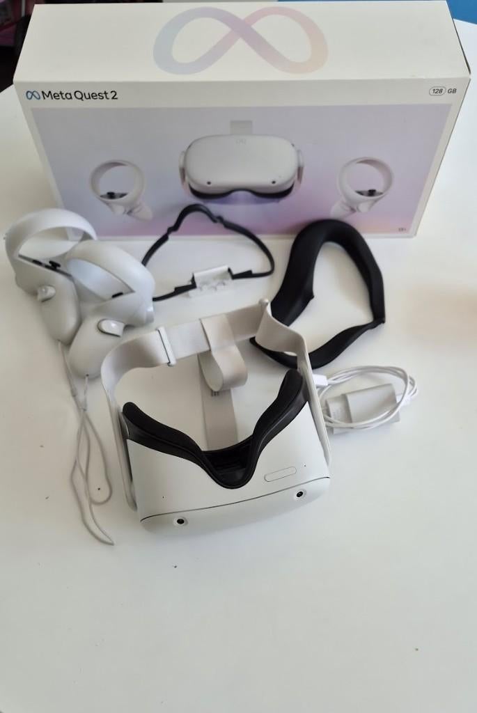 Meta Quest 2 128GB in nieuwstaat - volledig met doos, Ophalen of Verzenden, Zo goed als nieuw