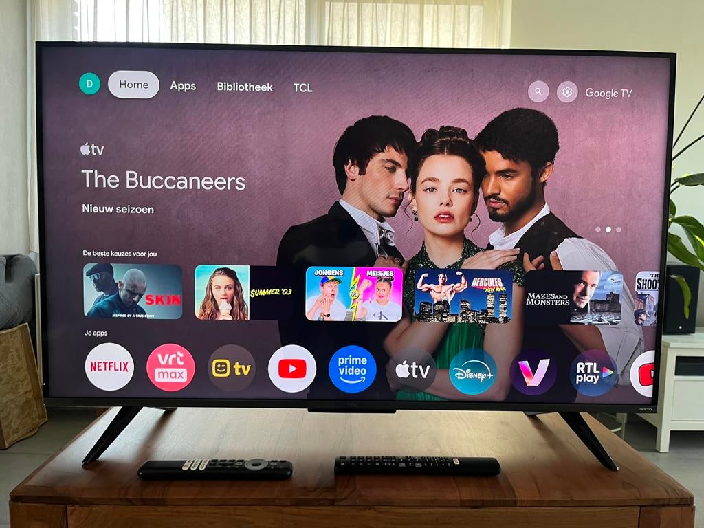 TCL Google TV 43”, TV, Hi-fi & Vidéo, Télévisions, Enlèvement, Comme neuf, QLED