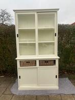 Buffetkast wit uit 2 delen met manden, Enlèvement, Comme neuf