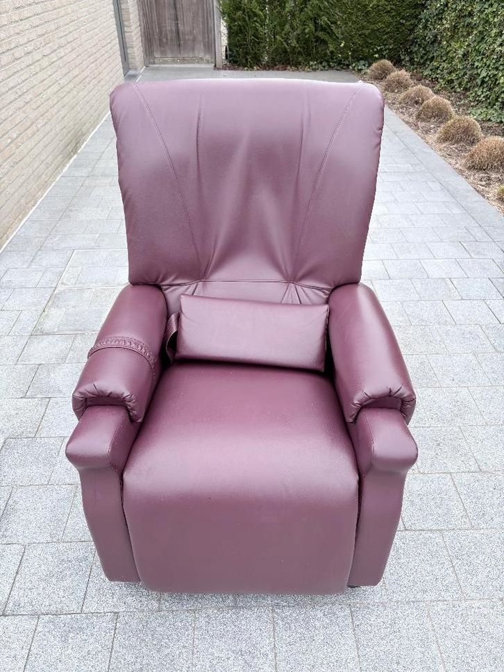 Relaxzetel Revilax Medilax (3 motoren), Huis en Inrichting, Fauteuils, Gebruikt, Leer, 75 tot 100 cm, 75 tot 100 cm, Ophalen
