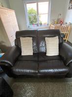 Lederen salon 3-zit en 2-zit, Maison & Meubles, Canapés | Salons, 75 à 100 cm, Banc droit, Enlèvement, Utilisé