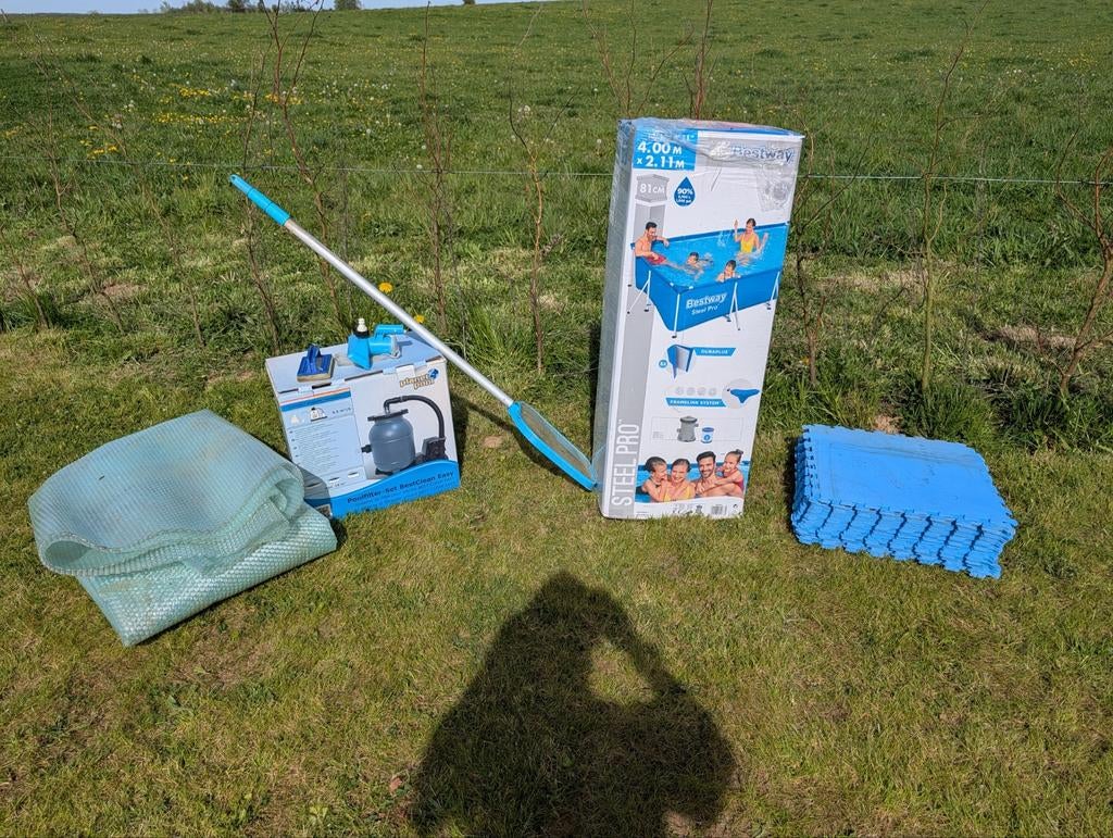 Piscine hors-sol 4x2m x 80cm + filtre + purificateur