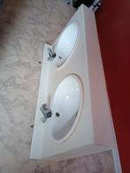 Dubbele lavabo (120cmX60cm), Huis en Inrichting, Badkamer | Badkamermeubels, Ophalen of Verzenden, Gebruikt