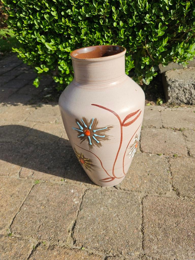 Vintage vaas, klein glazuurfoutje 32.5cm hoog, Antiek en Kunst, Ophalen